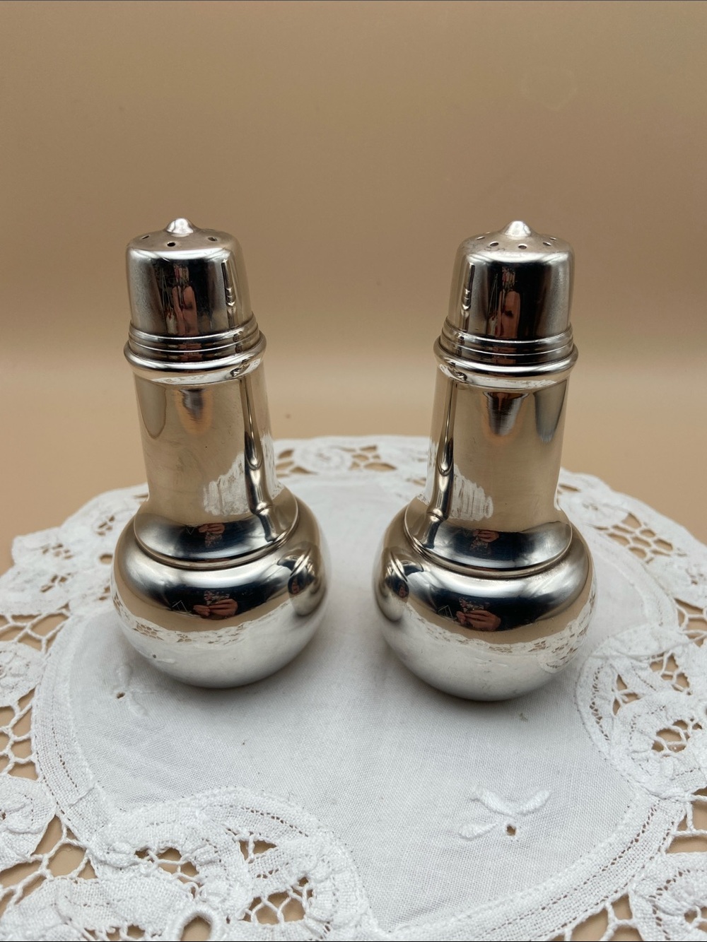 International Silver Company Silver Plated Salt and Pepper Shaker Set